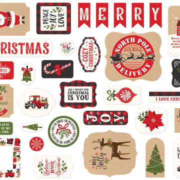 Echo Park Paper Echo Park Cardstock Ephemera 33/Pkg - Icons, My Favorite Christmas