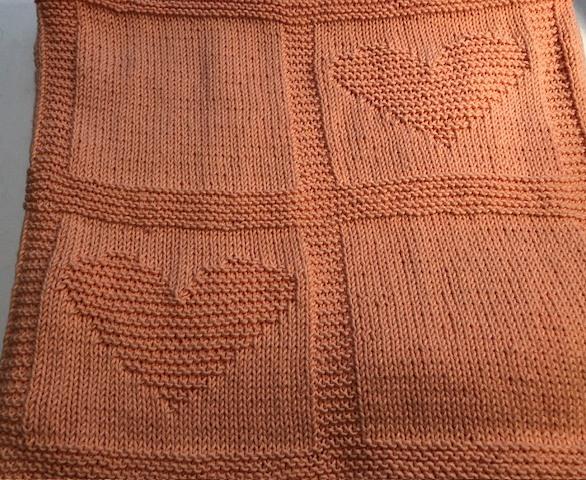 Simple Hearts Baby Blanket