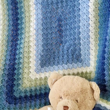 Sleepy Time Baby Blanket Crochet Pattern • Mandala Baby Yarn (DK Weight)