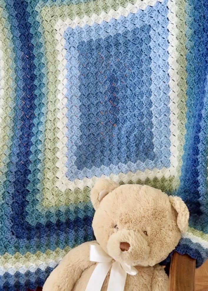Sleepy Time Baby Blanket Crochet Pattern • Mandala Baby Yarn (DK Weight)