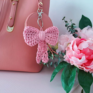 Crochet Coquette Bow Charm Pattern