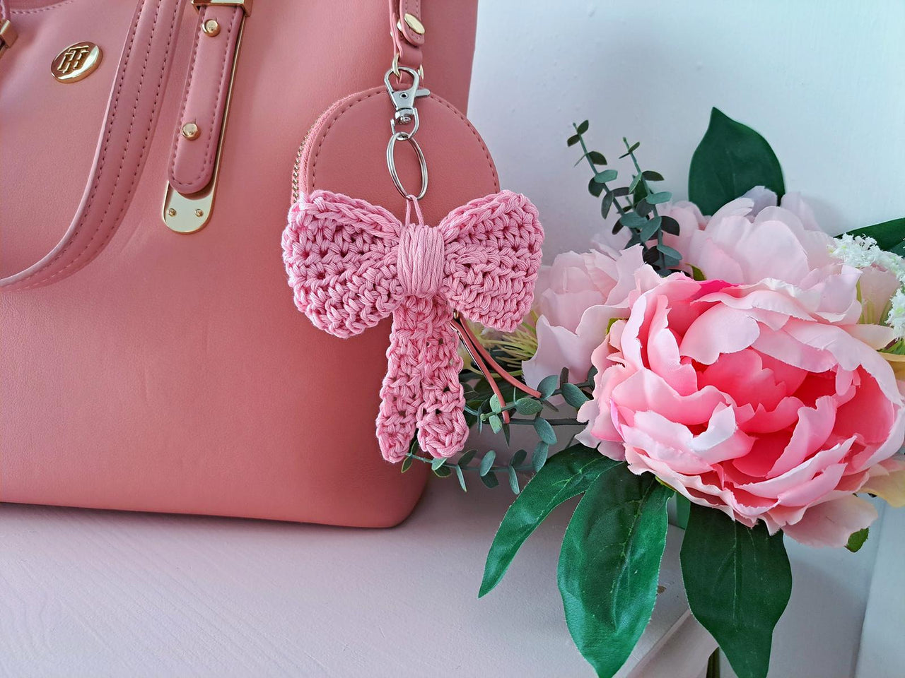 Crochet Coquette Bow Charm Pattern