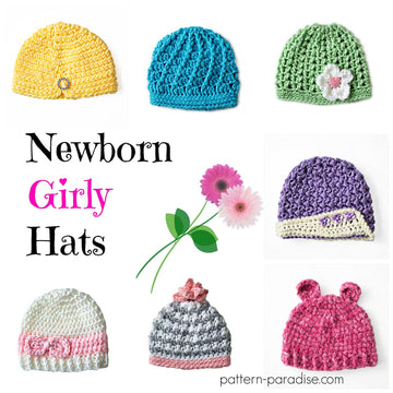 7 Newborn Girly Hats
