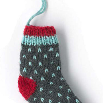 "Merry Stocking" - Stocking Knitting Pattern For Christmas in Paintbox Yarns Simply DK - DK-XMAS-KNIT-002