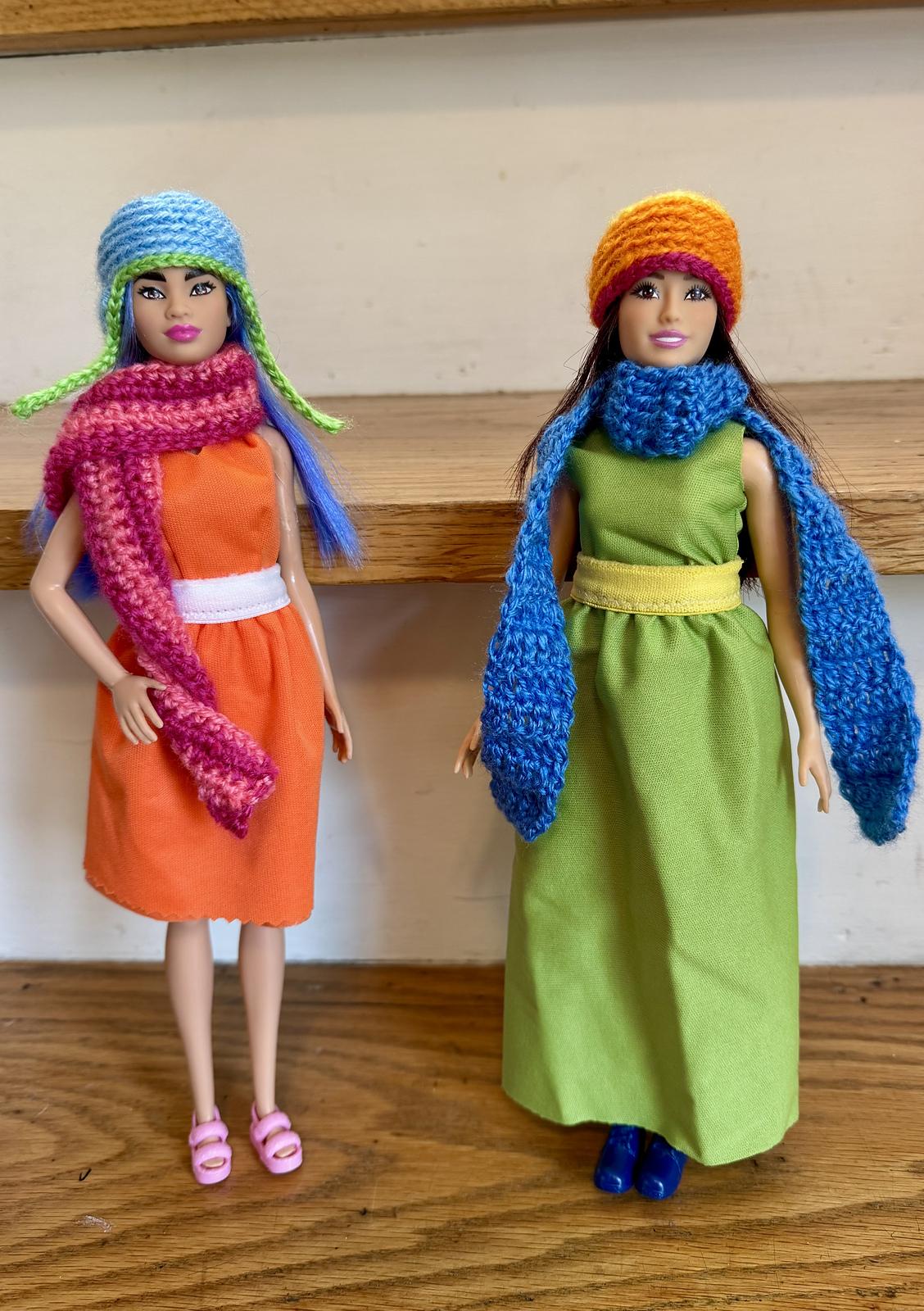 Fashion Doll Hats and Scarves