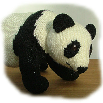 PANDA knitting pattern by Georgina Manvell