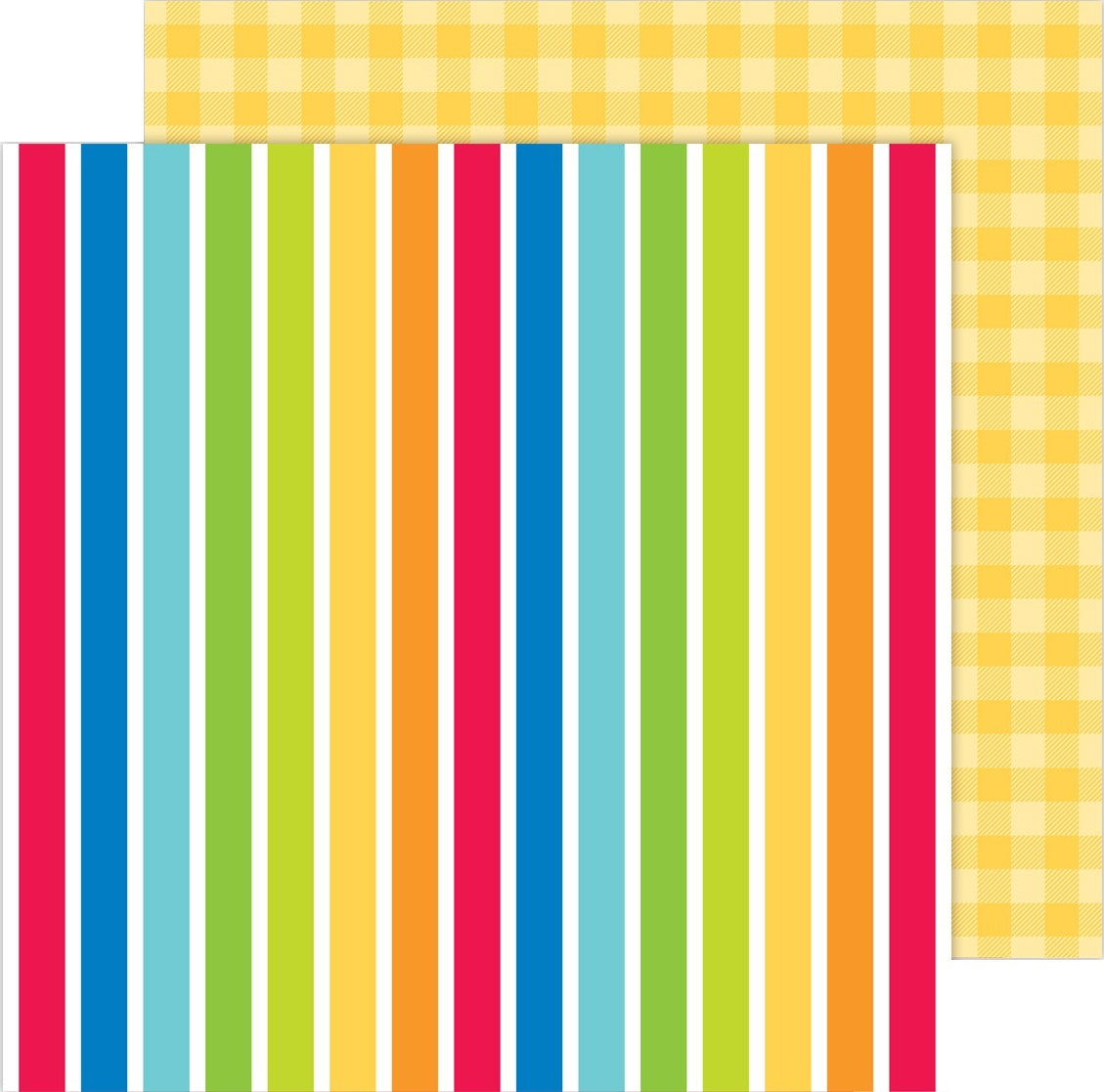 Doodlebug School Days Double-Sided Cardstock 12"X12" 25/Pkg - Very Primary