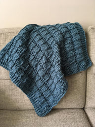 Quadrille baby blanket