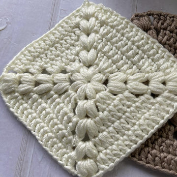 Puff stitch Granny Square