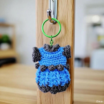 Crochet Mini Dress Keychain Pattern | PDF Photo & Video Tutorial | Easy Bag Charm