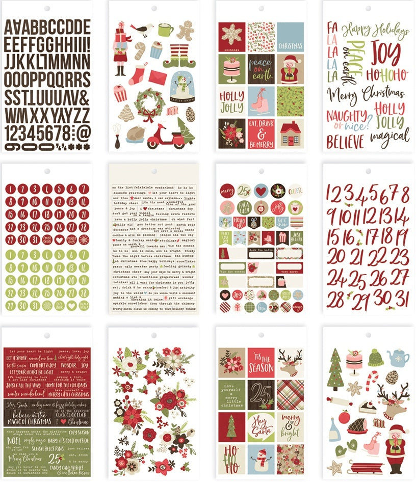 Simple Stories Holly Jolly Mini Sticker Tablet 426/Pkg - 600404