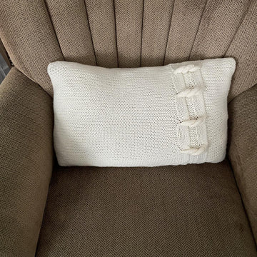 Cable twist pillow cover
