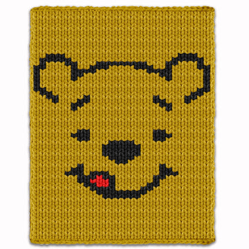 Finger Knitting Pattern - Winnie the Pooh Blanket