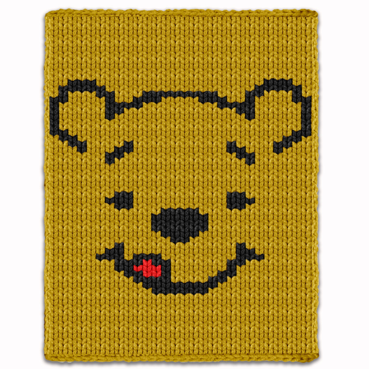 Finger Knitting Pattern - Winnie the Pooh Blanket