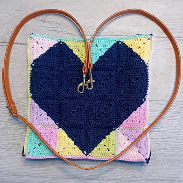 Patchwork Heart Messenger Bag