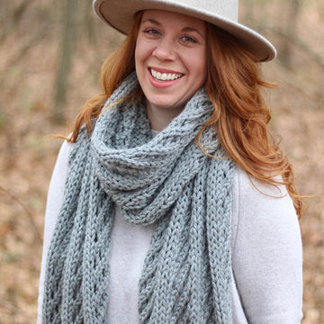 Lattice Blanket Scarf