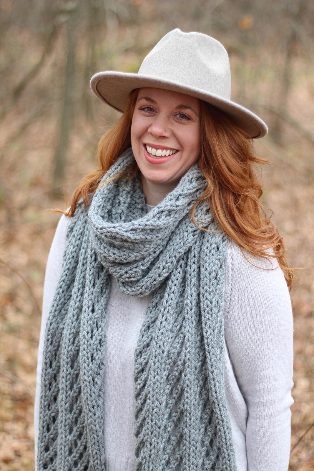 Lattice Blanket Scarf