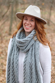 Lattice Blanket Scarf