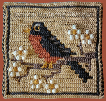Springtime Songbird Mosaic square