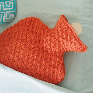 Cabled Hot Water Bottle Cover