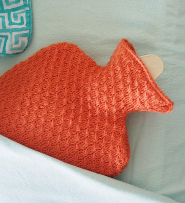 Cabled Hot Water Bottle Cover