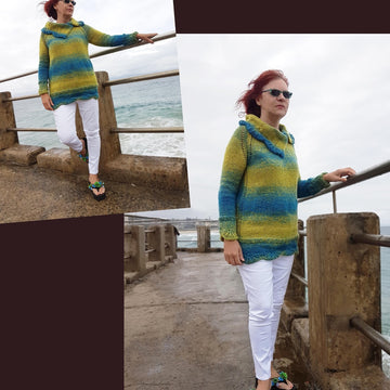 Seaside Scallops Sweater Top Sizes: S – XXL
