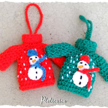 Tiny sweater ornament