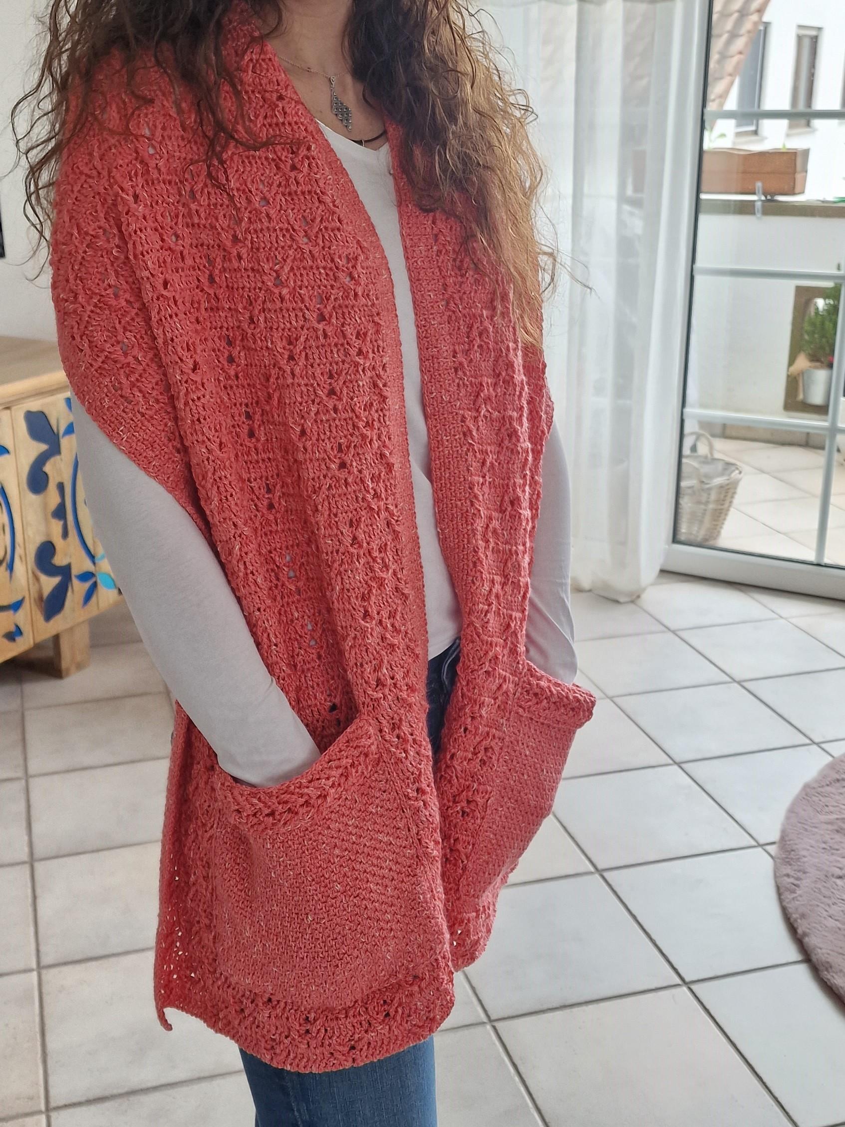 Häkelanleitung für den Taschenschal "Hygge"