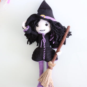 Dark Witch Halloween Doll