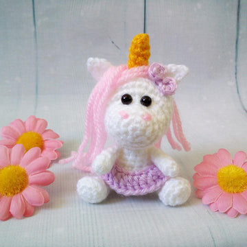 227 Little Unicorn with a Flower House