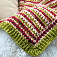 Faux Fair Isle Christmas Afghan