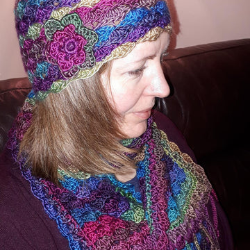 Rainbow Ripple Hat