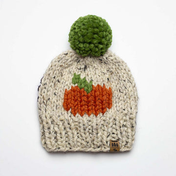 Little Pumpkin Pompom Hat Baby Children Women Halloween Fall Thanksgiving
