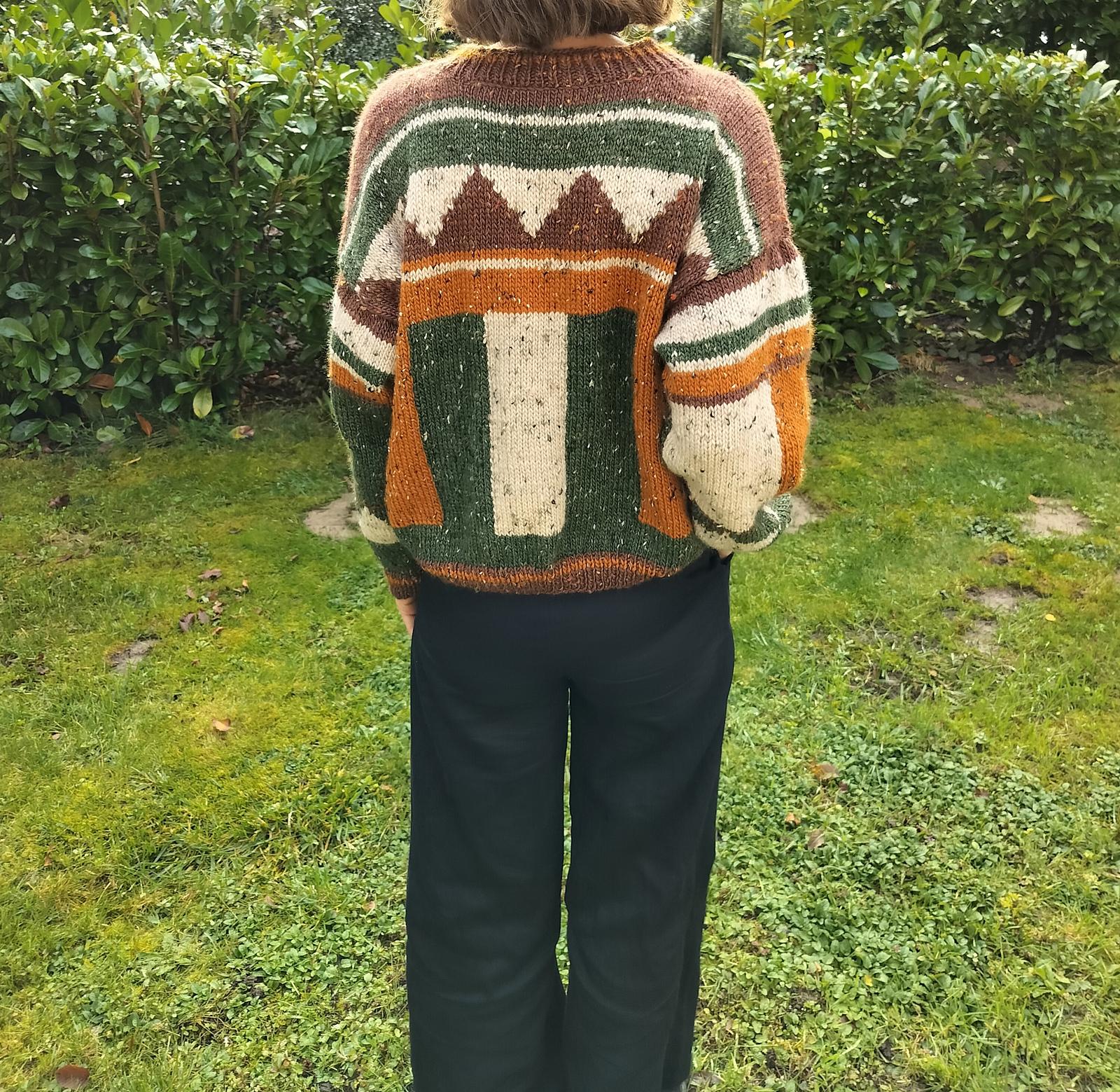Oversized autumn sweater