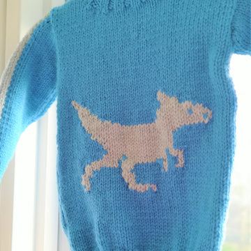 Chunky Graciliceratops  Dinosaur Sweater