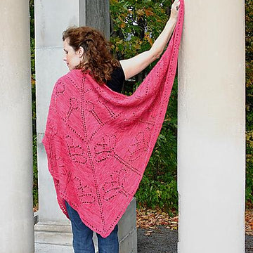 Poppy field shawl
