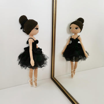 Black Swan Ballerina Doll Crochet Pattern