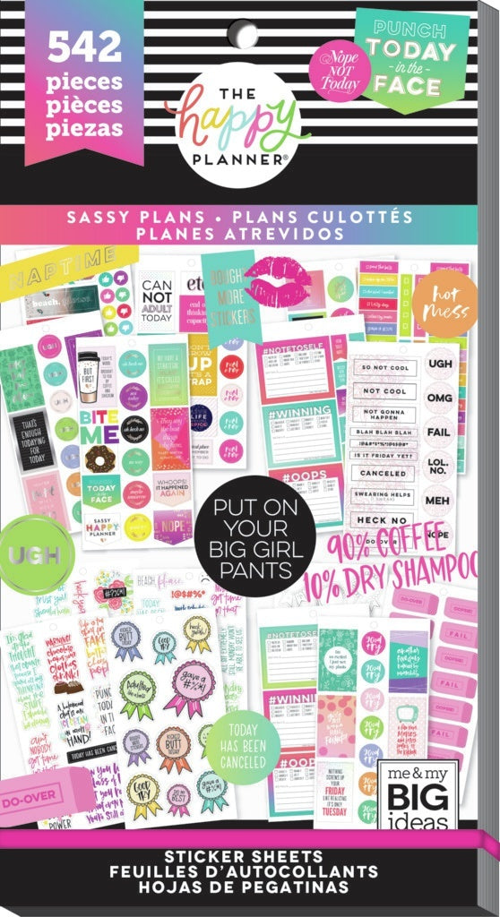 The Happy Planner Sticker Value Pack - Sasscasm, 542/Pkg