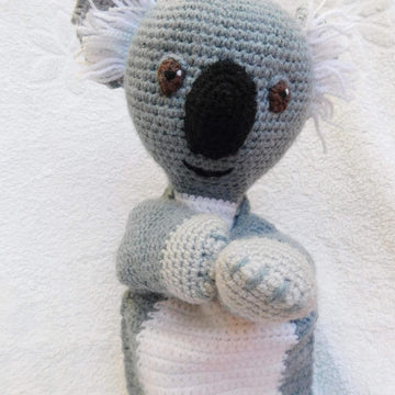 Osi, the Koala, amigurumi hand puppet