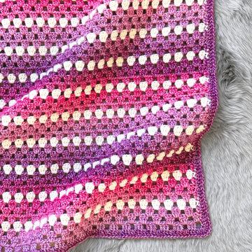 Granny Stripe Baby Blanket
