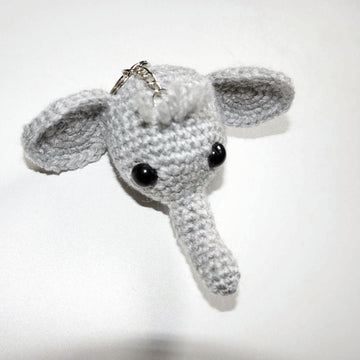 Crochet pattern elephant keychain!