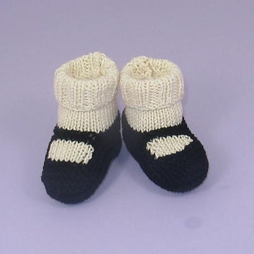 Baby 2x2 Rib Cuff Sock and Slipper Booties