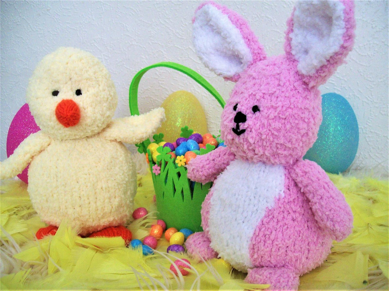 Easter Chick & Bunny Rabbit Soft Toys BB004