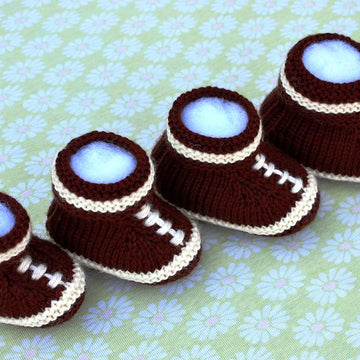 Football Baby Booties