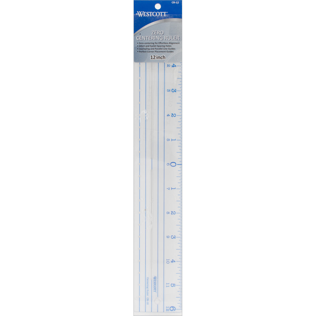 Acme Plastic Ruler 12" - Zero Centering