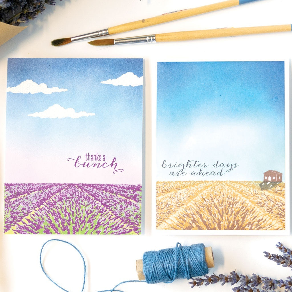 Hero Arts Color Layering Clear Stamps 4"X6" - Lavender Field