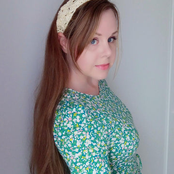 Crochet Buttercup Flower Headband/Hairband Pattern