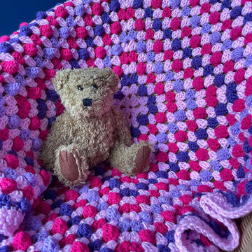 Bella’s Bobble Granny Square Blanket