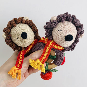 Crochet Hedgehog Rattle