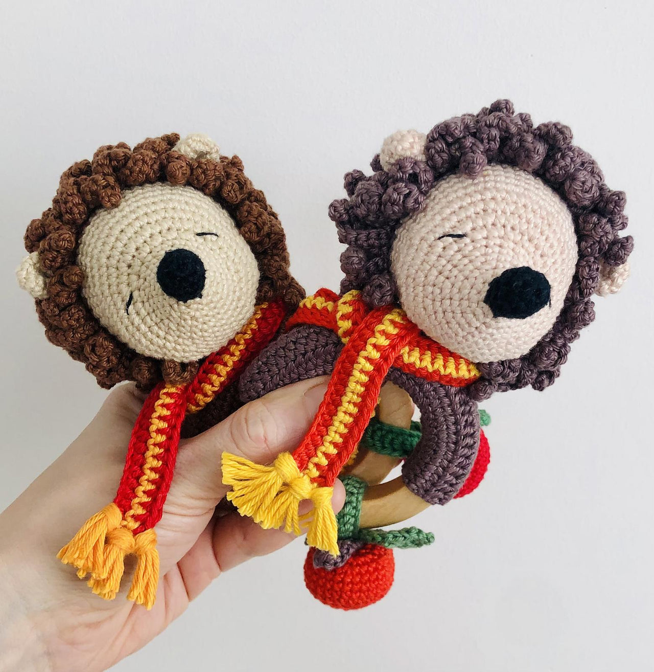Crochet Hedgehog Rattle